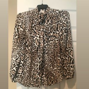 Chico’s leopard print blouse